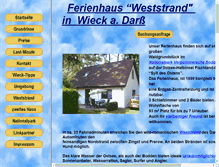 Tablet Screenshot of ferienhaus-weststrand.de